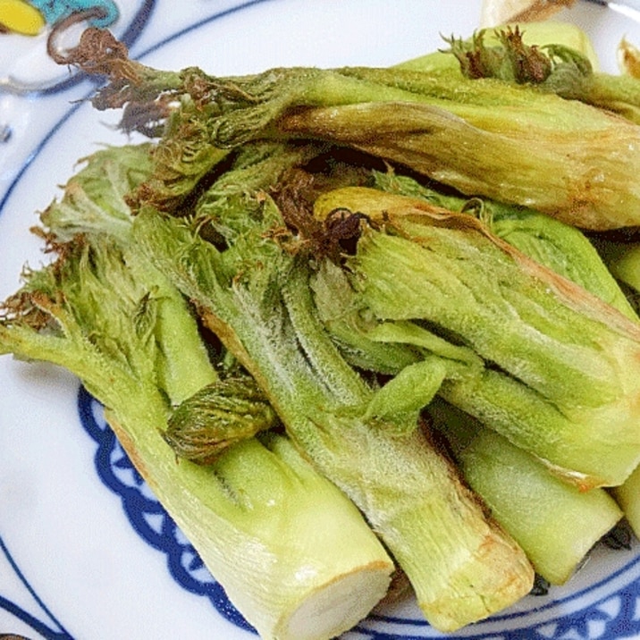 大人テイスト☆　ホロ苦「タラの芽網焼き」